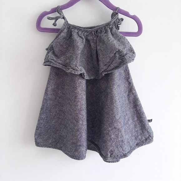 Vonbon Made in Canada Chambray Dress size 12-18 months - Picture 1 of 8